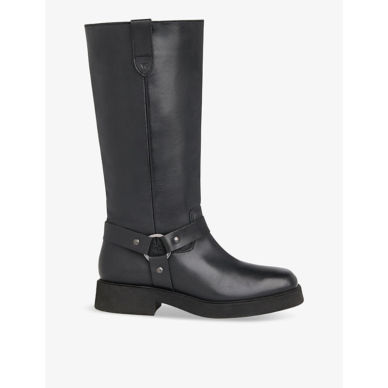 Whistles Matteo leather heeled knee-high boots