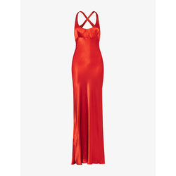 Bec & Bridge Maxina cross-strap satin maxi dress | BEC & BRIDGE