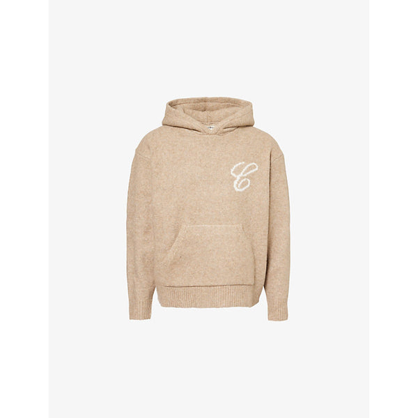 The Couture Club Kangaroo-Pocket Brand-Print Relaxed-Fit Stretch-Woven Blend Hoody