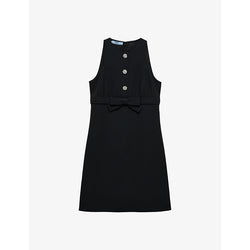 Prada Sablè compact woven mini dress | PRADA