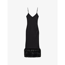 Prada V-neck sleeveless stretch-jersey midi dress | PRADA