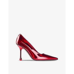 Jimmy Choo Ixia car-paint patent-leather heeled courts