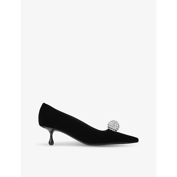 Jimmy Choo Orb Pump 50 crystal-embellished velvet heeled courts