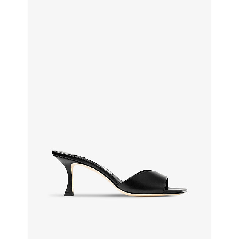 Jimmy Choo Skye 70 single-strap leather heeled mules