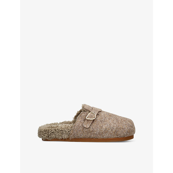 Ancient Greek Sandals Vasilitsa shearling-lined felt mules