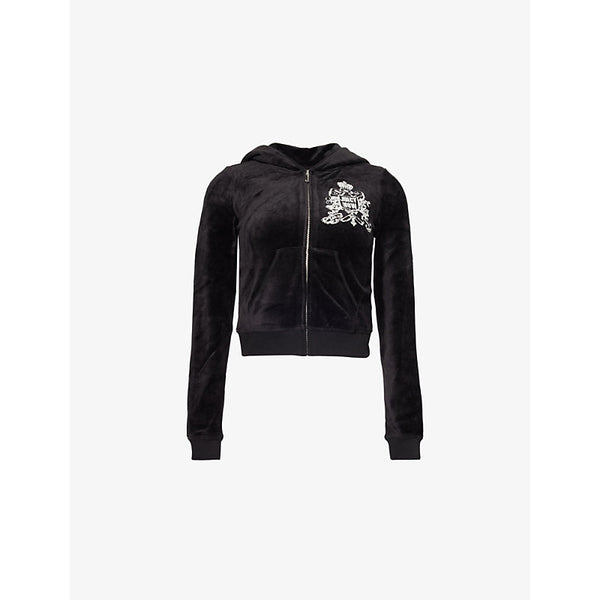 Juicy Couture Robyn Juicy Now zip-front velour hoody