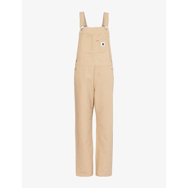 Carhartt WIP Logo-patch straight-leg organic-cotton jumpsuit