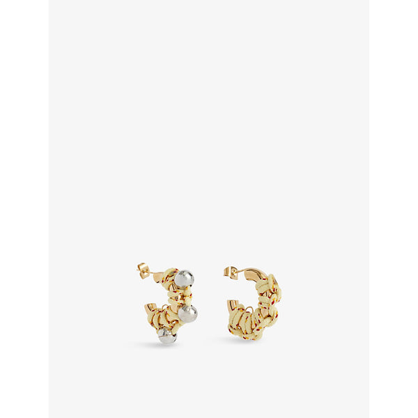 Kitesy Martin Studio La Bebe steel and brass earrings