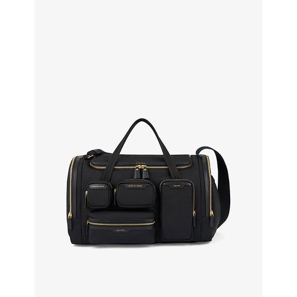 Anya Hindmarch Gym patch-pocket recycled-nylon holdall bag