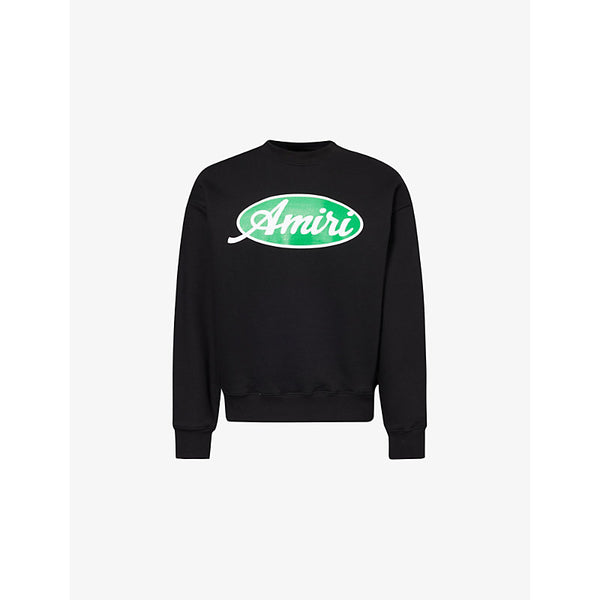 Amiri Oval crew-neck oversized cotton-jersey sweatshirt