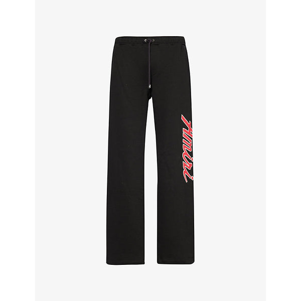 Amiri City zip-pockets straight-leg relaxed-fit cotton-jersey jogging bottoms