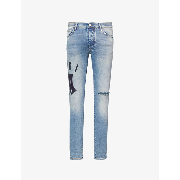 Amiri Brand-patch skinny-leg denim jeans