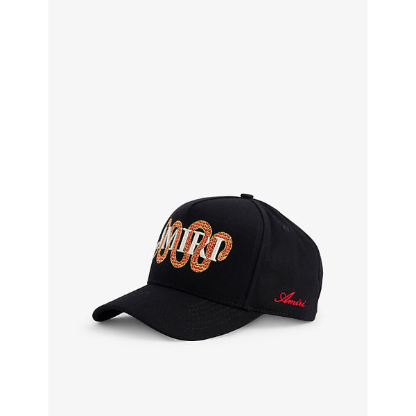 Amiri Snake embroidered cotton baseball cap