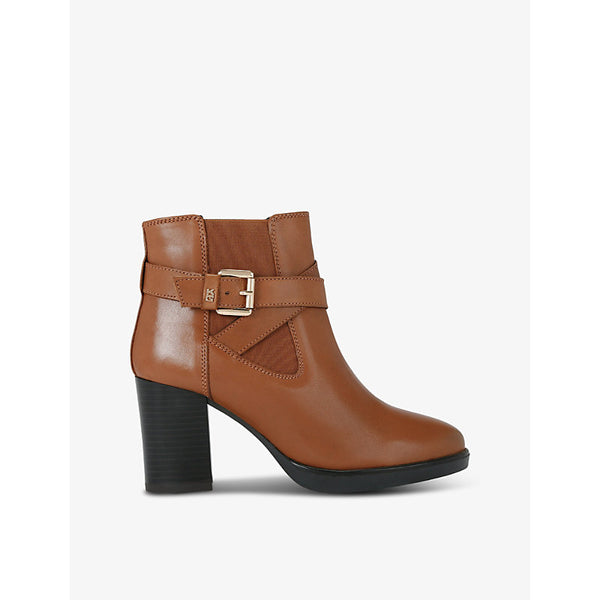 Kg Kurt Geiger Sage buckle-strap leather heeled ankle boots | Kg Kurt Geiger