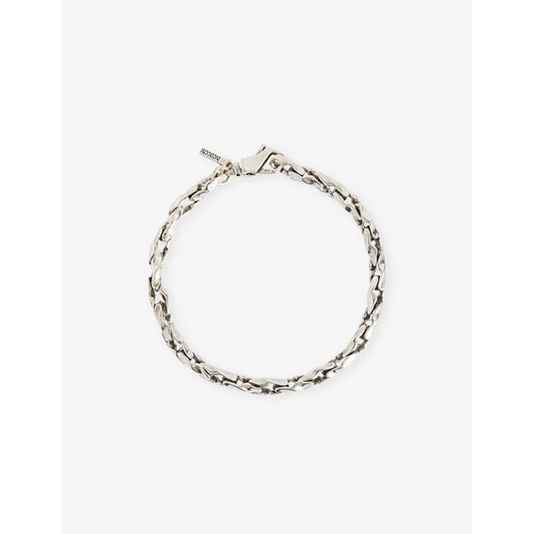 Emanuele Bicocchi Hammered chain 925 sterling silver bracelet