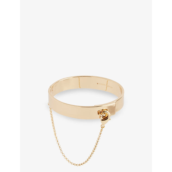 Eddie Borgo Safety Chain 12ct yellow gold-plated brass cuff