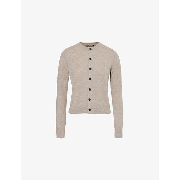 Acne Studios Round-Neck Knitted Wool Cardigan