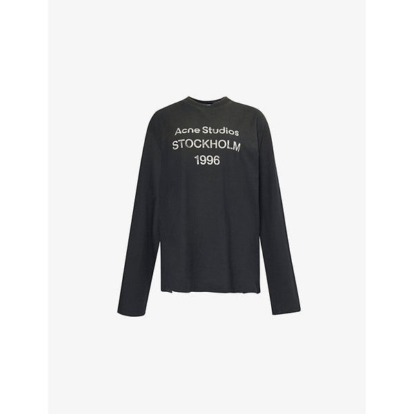 Acne Studios Edden 1996 long-sleeve cotton and hemp-blend jersey T-shirt