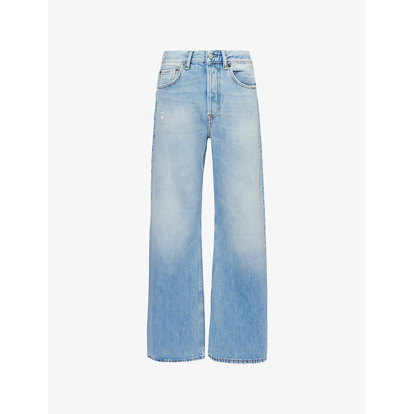 Acne Studios 2021 brand-patch straight-leg high-rise denim jeans