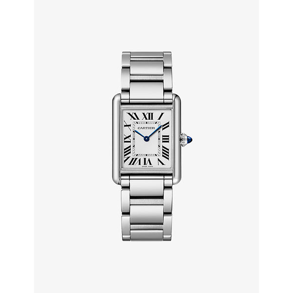 Cartier CRWSTA0092Tank Must SolarBeat large stainless-steel quartz watch