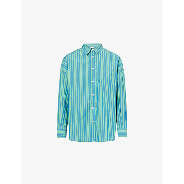 Lmnd Chiara long-sleeve stripe cotton shirt