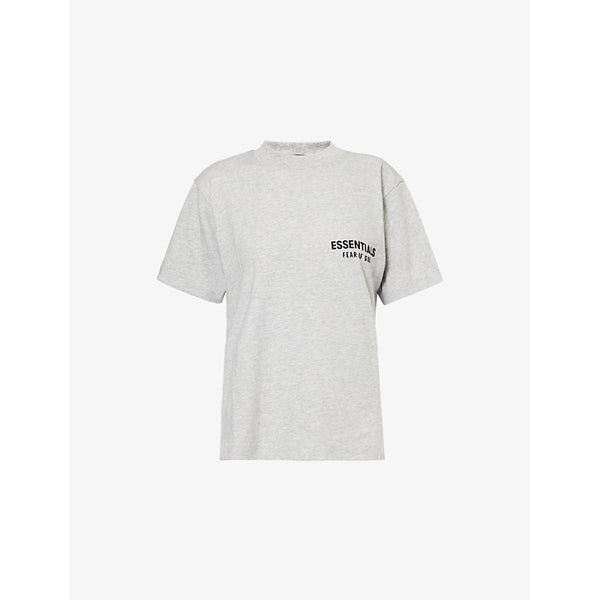 Fear Of God Essentials Brand-print round neck cotton-blend T-shirt