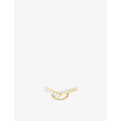 Tasaki Balance Arm 18ct yellow-gold and Akoya-pearl ring