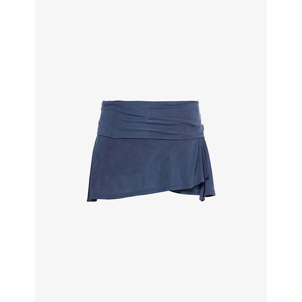 Peachy Den Kylie flared-hem stretch-woven skort