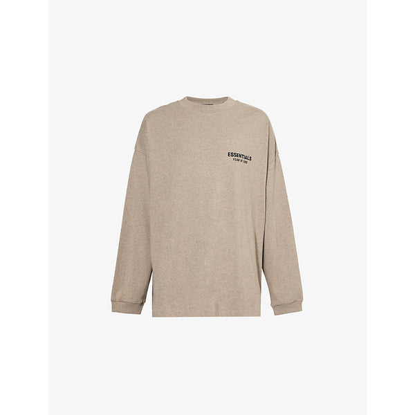 Fear Of God Essentials Embossed-brand-print crew-neck relaxed-fit cotton-jersey T-shirt