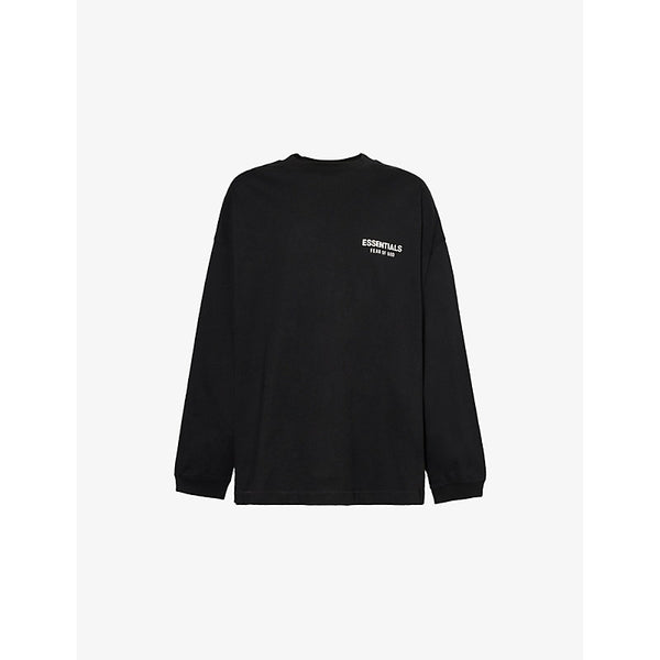 Fear Of God Essentials Long-sleeve logo-embroidered cotton-jersey T-shirt