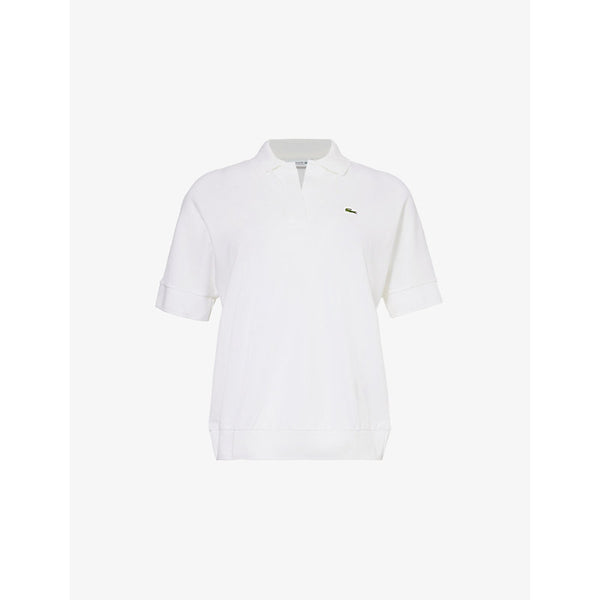 Lacoste Logo-patch short-sleeve stretch-pique polo shirt