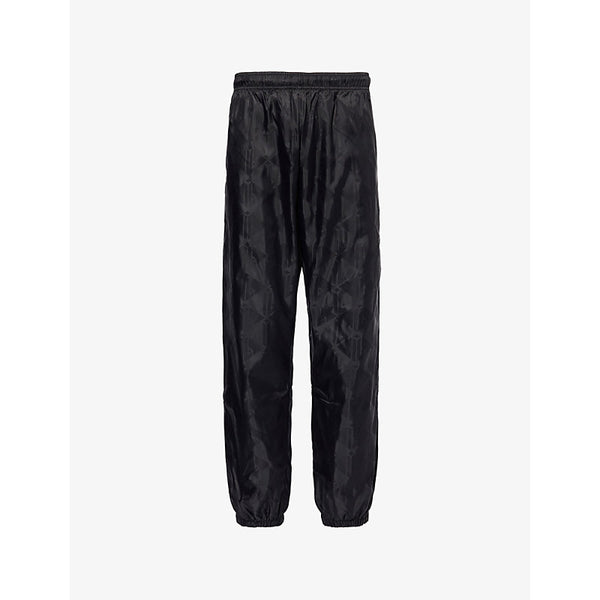 Lacoste Monogram-print straight-leg regular-fit shell jogging bottoms