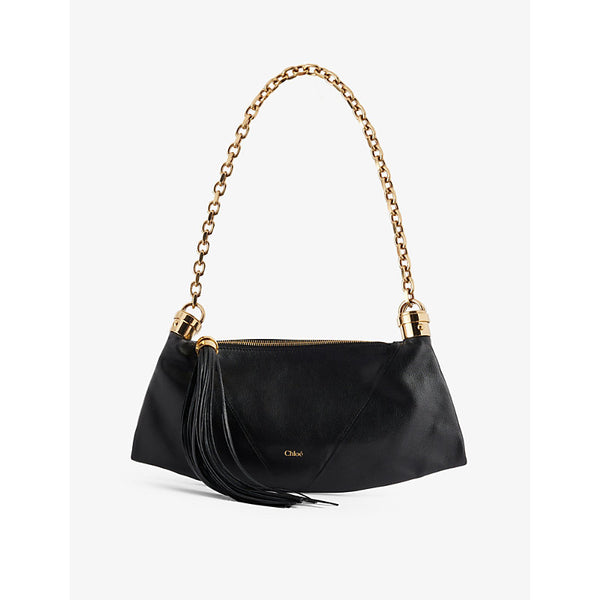 Chloe Foulard Tassel Leather Shoulder Bag