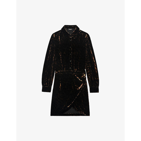 Zadig&Voltaire Rulipe leopard-print velvet mini dress | ZADIG&VOLTAIRE