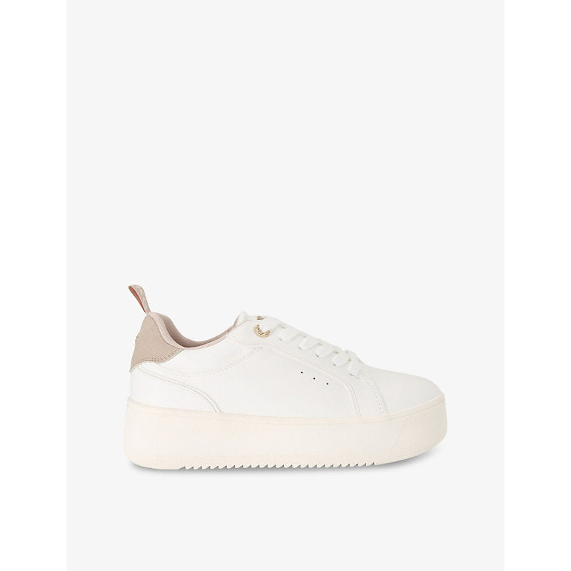 Kg Kurt Geiger Lighter lace-up faux-leather trainers