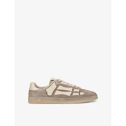 Amiri Pacific Bones branded suede low-top trainers | Amiri