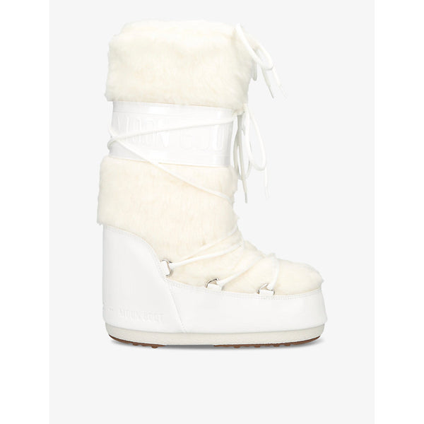 Moon Boot Icon lace-front faux-fur snow boots