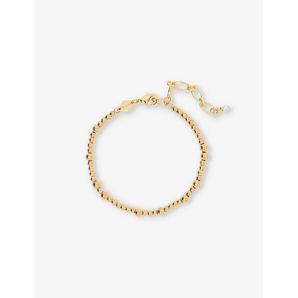 Anni Lu Slim Goldie 18ct yellow gold-plated brass bracelet