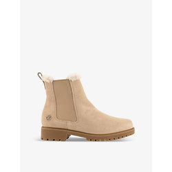 Timberland Lyonsdale faux fur-lined suede Chelsea boots