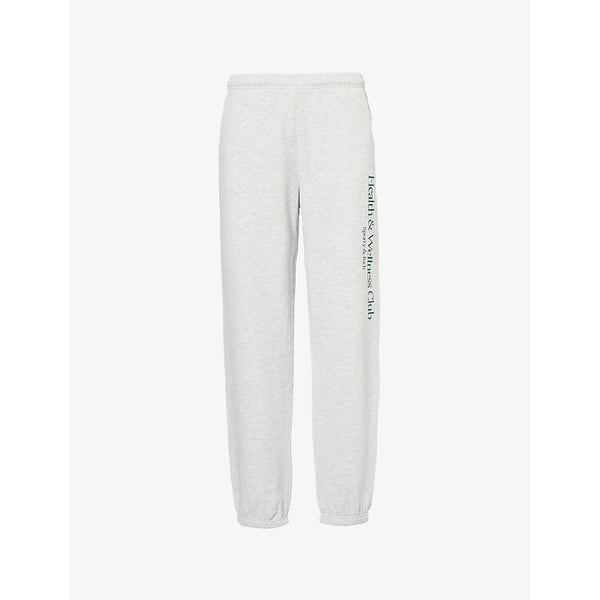 Sporty & Rich Country brand-print cotton-blend jogging bottoms