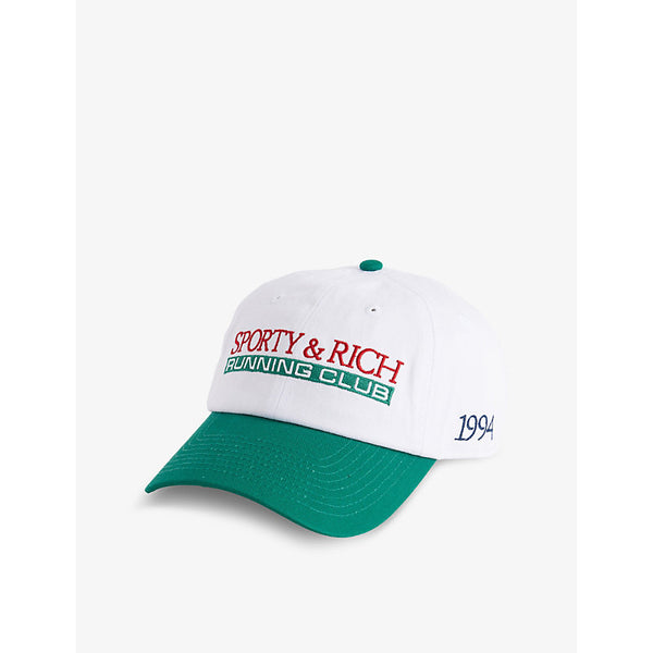 Sporty & Rich Logo-Embroidered Cotton Baseball Cap