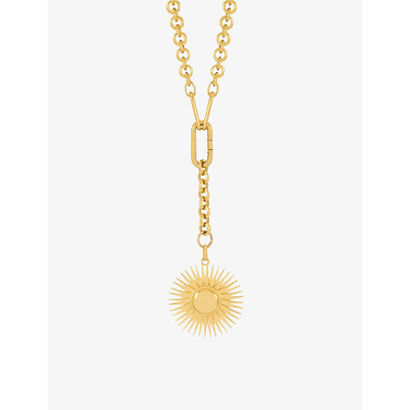 Rachel Jackson Electric Goddess Hardware Chain 22ct yellow gold-plated sterling-silver necklace