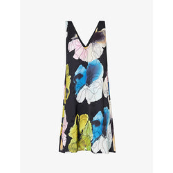 Stine Goya Flower-print sleeveless recycled-polyester blend mini dress | STINE GOYA