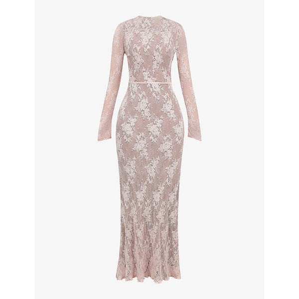 House Of Cb Isoline long-sleeved lace maxi dress | HOUSE OF CB