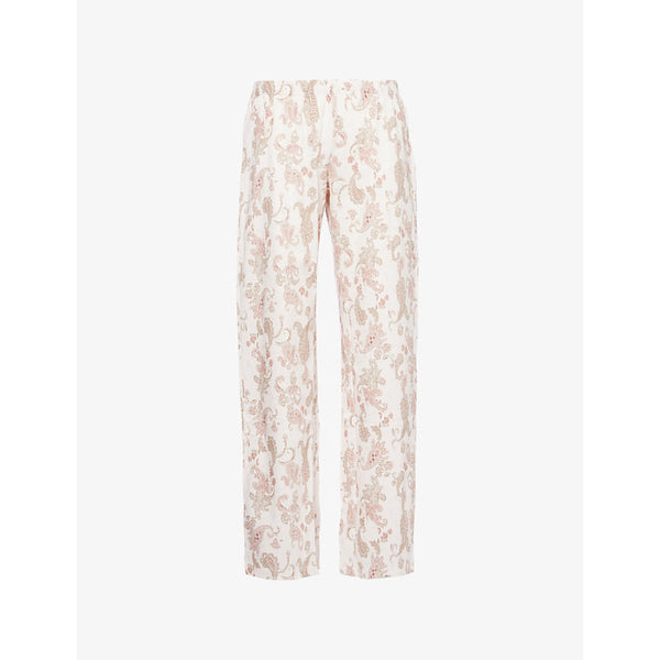 Hanro Loungy Nights paisley-print cotton-jersey trousers