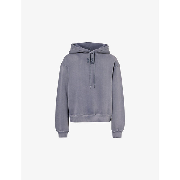 Alexander Wang Essential brand-print cotton-blend hoody