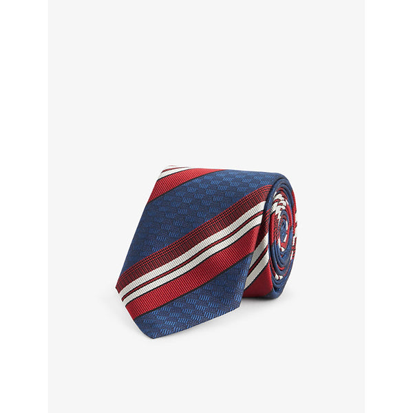 Valentino Garavani Valentie check-pattern silk tie