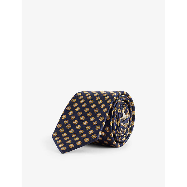 Valentino Garavani Geometric-pattern silk tie