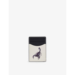 Duke & Dexter Scorpion printed leather card holder | Duke & Dexter