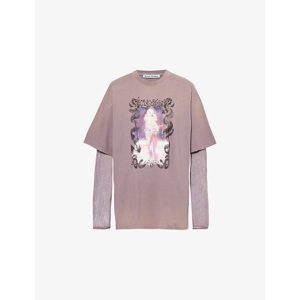 Acne Studios Graphic-print round-neck cotton T-shirt